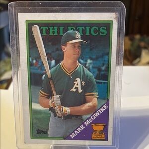 1988 TOPPS #580 Mark McGwire All Star Card Rookie card